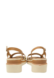 Sandali zeppa Marrone Valleverde