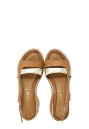 Sandali zeppa Marrone Valleverde
