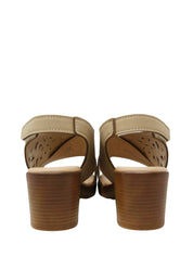 Sandali tacco Beige Valleverde