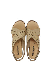 Sandali tacco Beige Valleverde