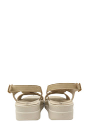 Sandali zeppa Beige Valleverde