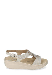 Sandali zeppa Bianco Valleverde