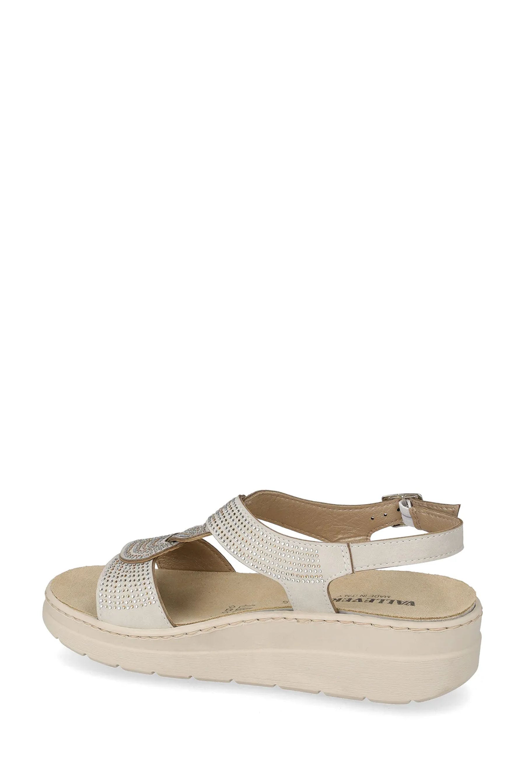 Sandali zeppa Bianco Valleverde