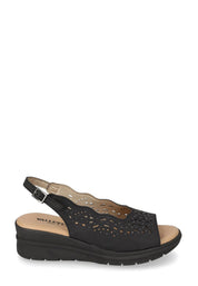 Sandali zeppa Nero Valleverde