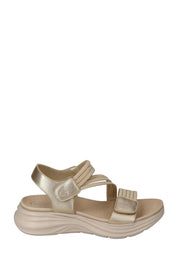 Sandali con strappi Dorato Valleverde