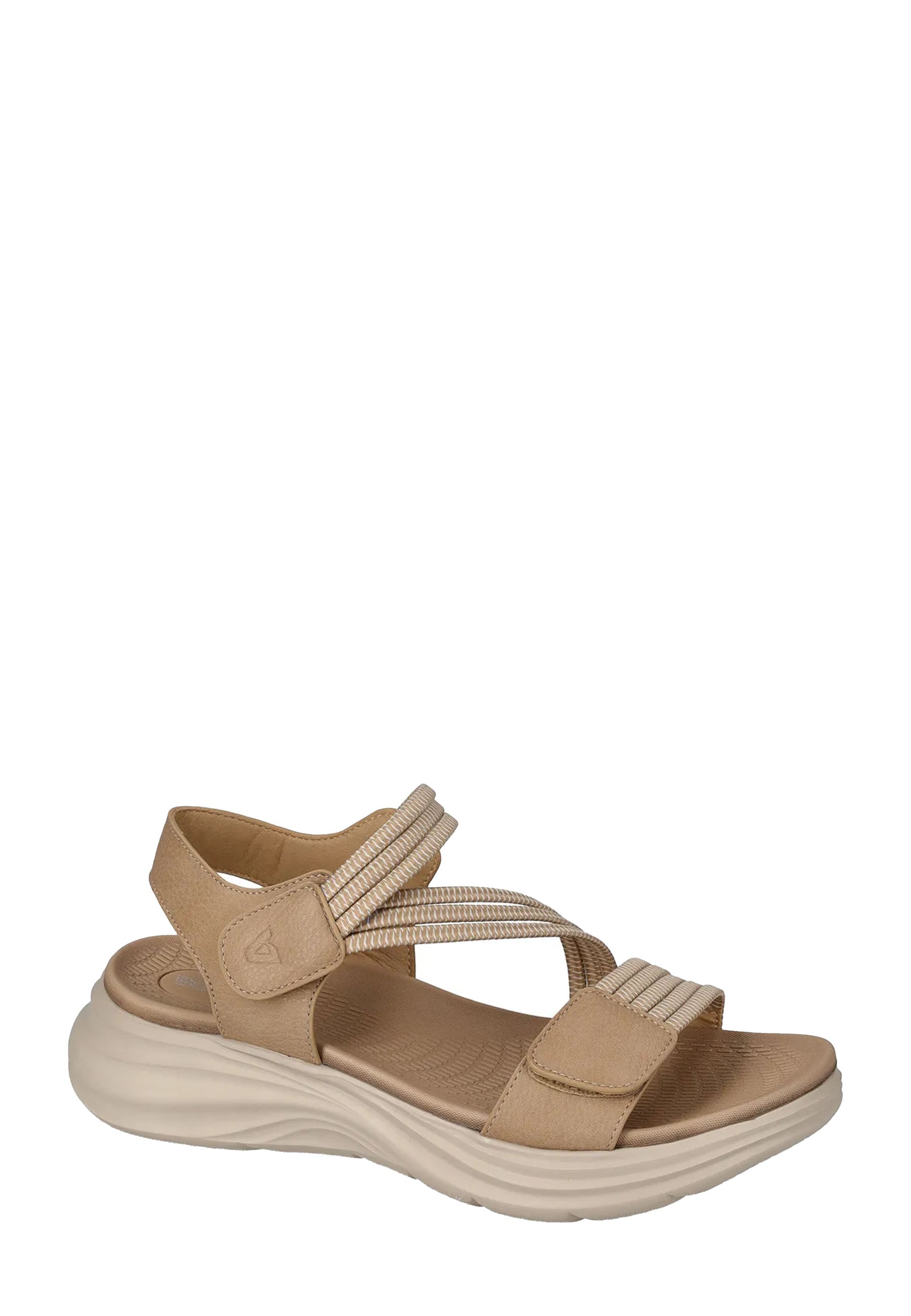 Sandali con strappi Beige Valleverde
