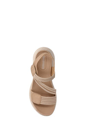 Sandali con strappi Beige Valleverde