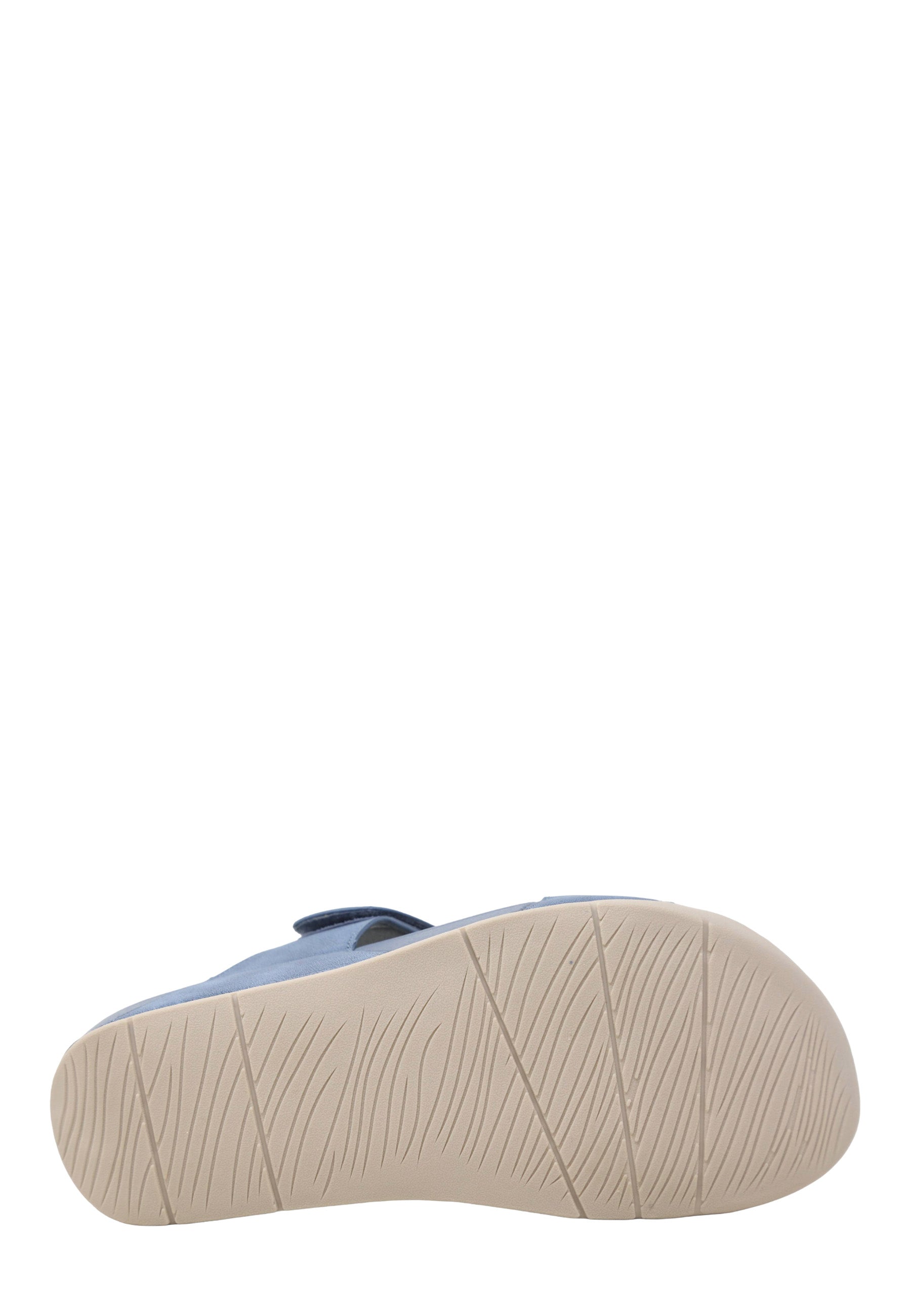 Sandali con strappi Blu Valleverde