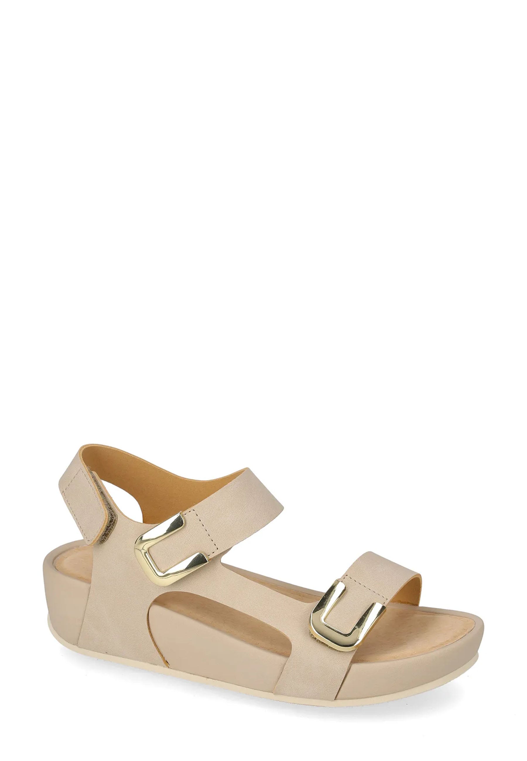 Sandali con strappi Beige Valleverde