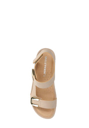 Sandali con strappi Beige Valleverde