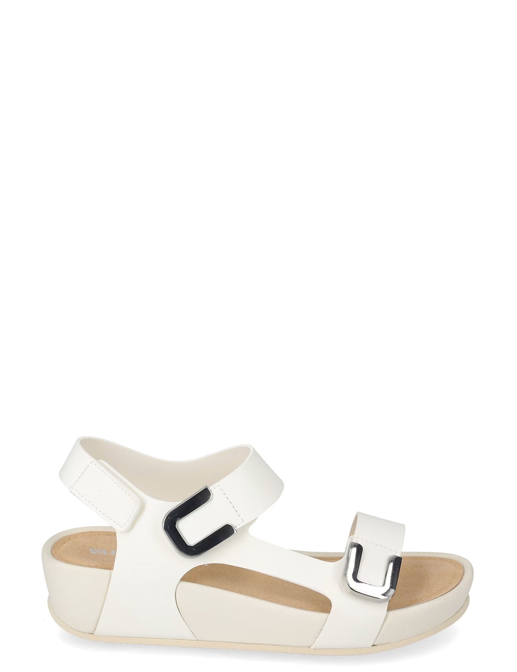 Sandali con strappi Bianco Valleverde