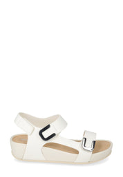 Sandali con strappi Bianco Valleverde