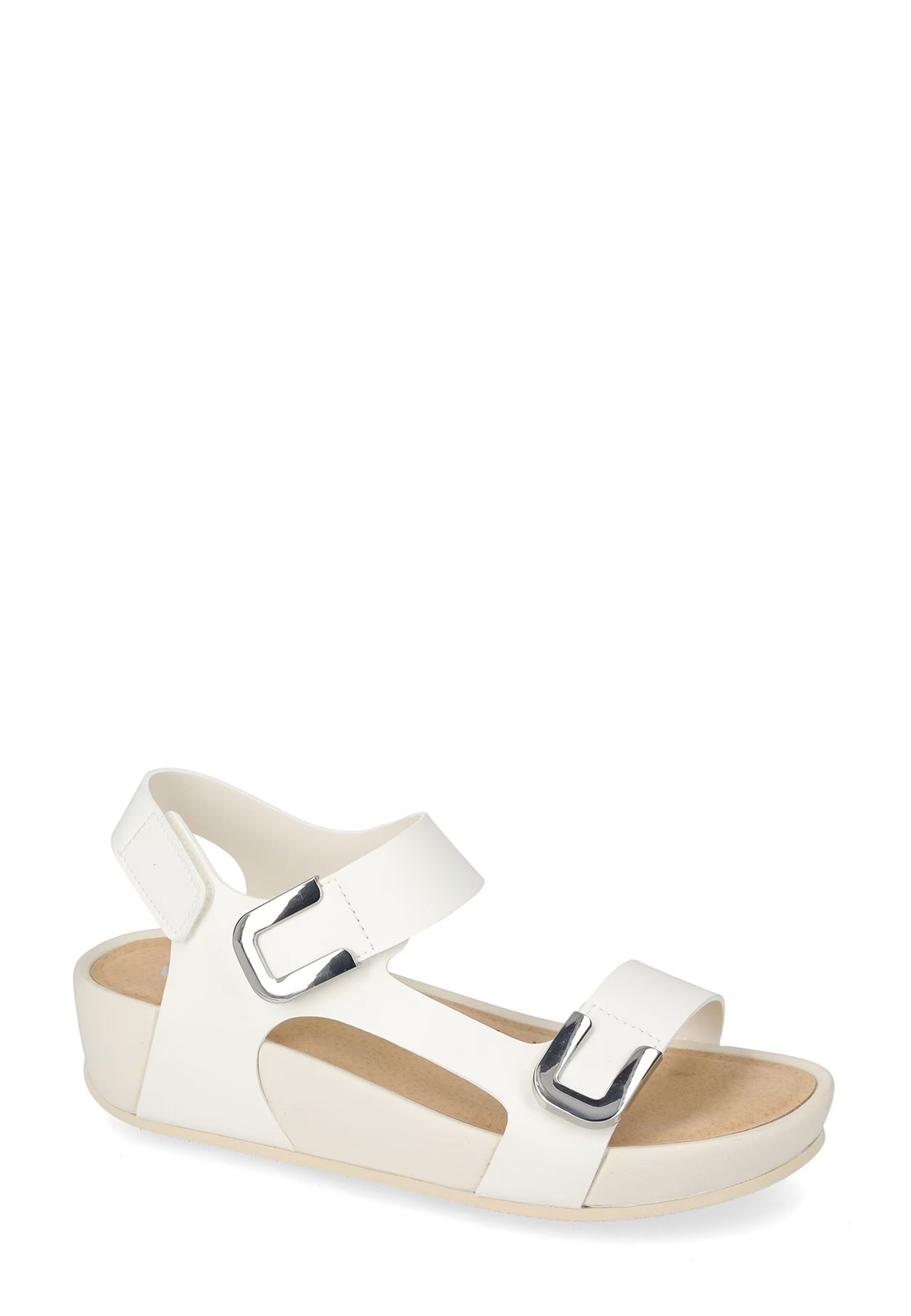 Sandali con strappi Bianco Valleverde
