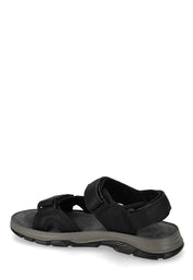 Sandali con strappi Nero Valleverde