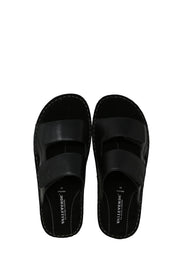 Sandali con strappi Nero Valleverde