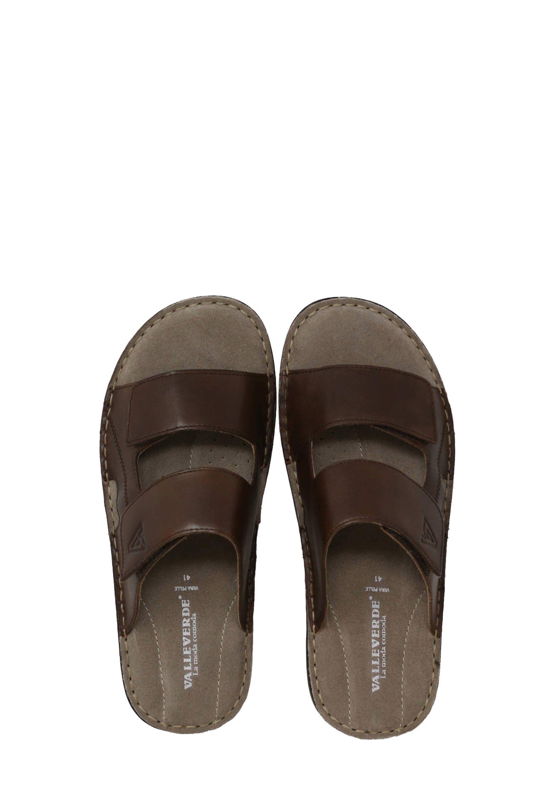 Sandali con strappi Marrone Valleverde