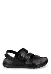 Sandali con strappi Nero Valleverde