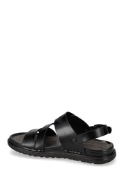 Sandali con strappi Nero Valleverde