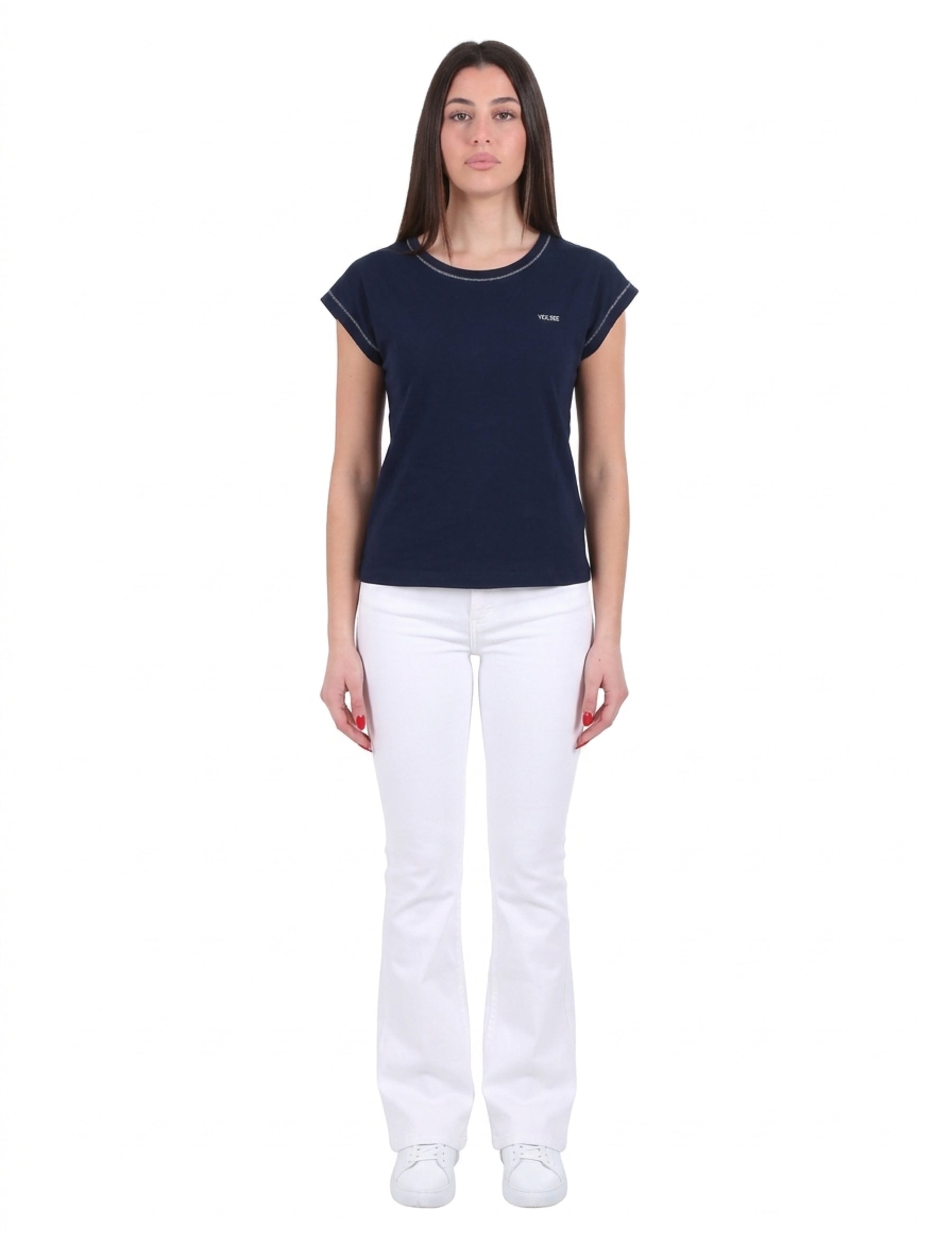 T-shirt Blu Scuro Yes-zee