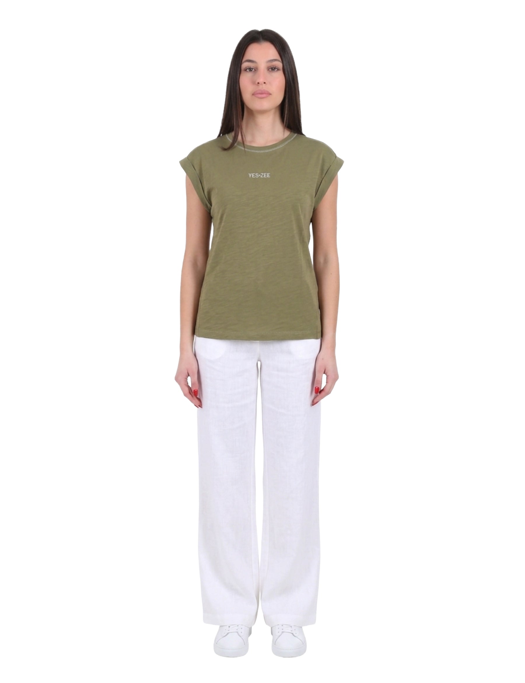 T-shirt Verde Chiaro Yes-zee