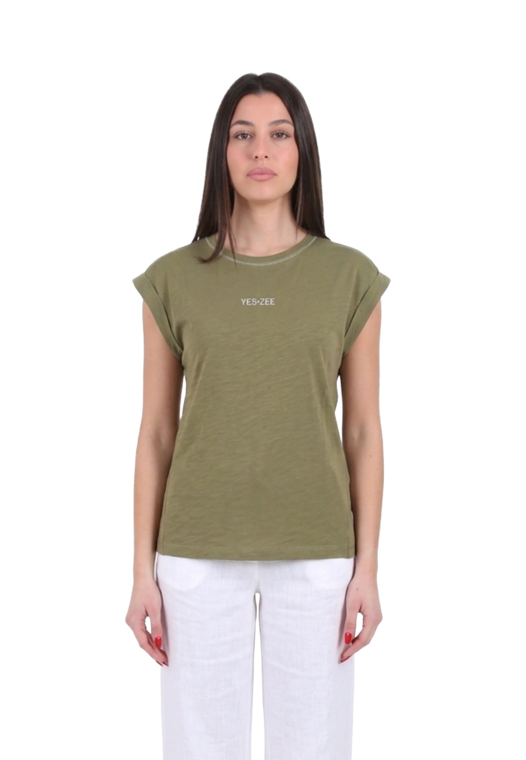 T-shirt Verde Chiaro Yes-zee