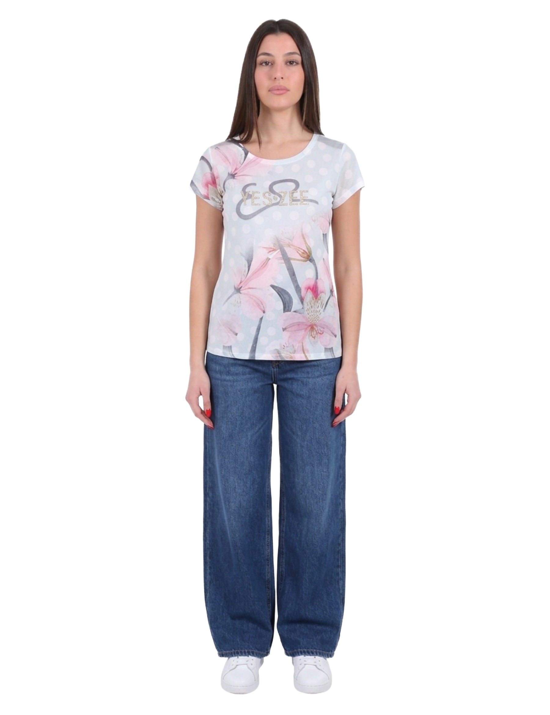 T-shirt Bianco Yes-zee