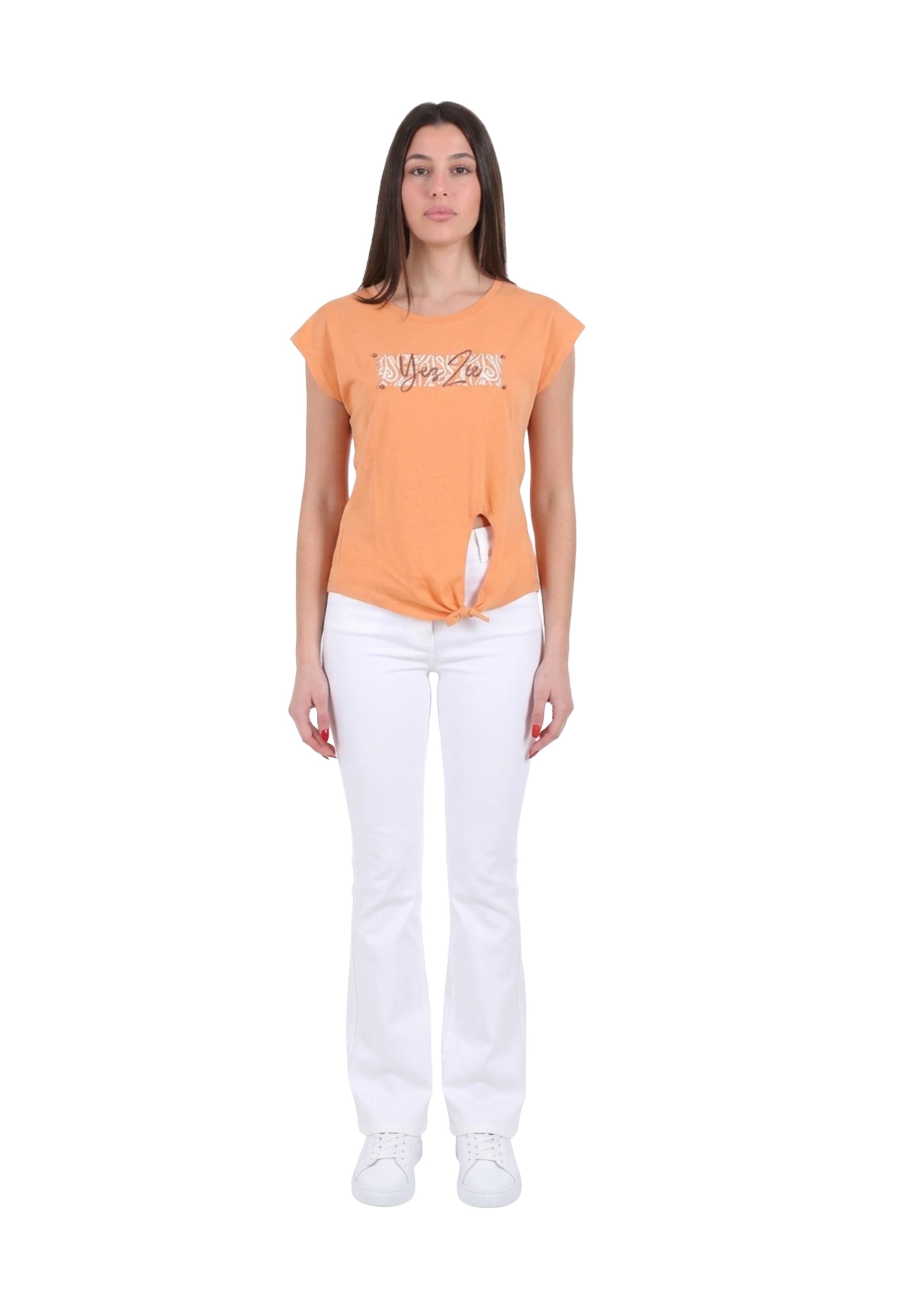 T-shirt Arancio Yes-zee