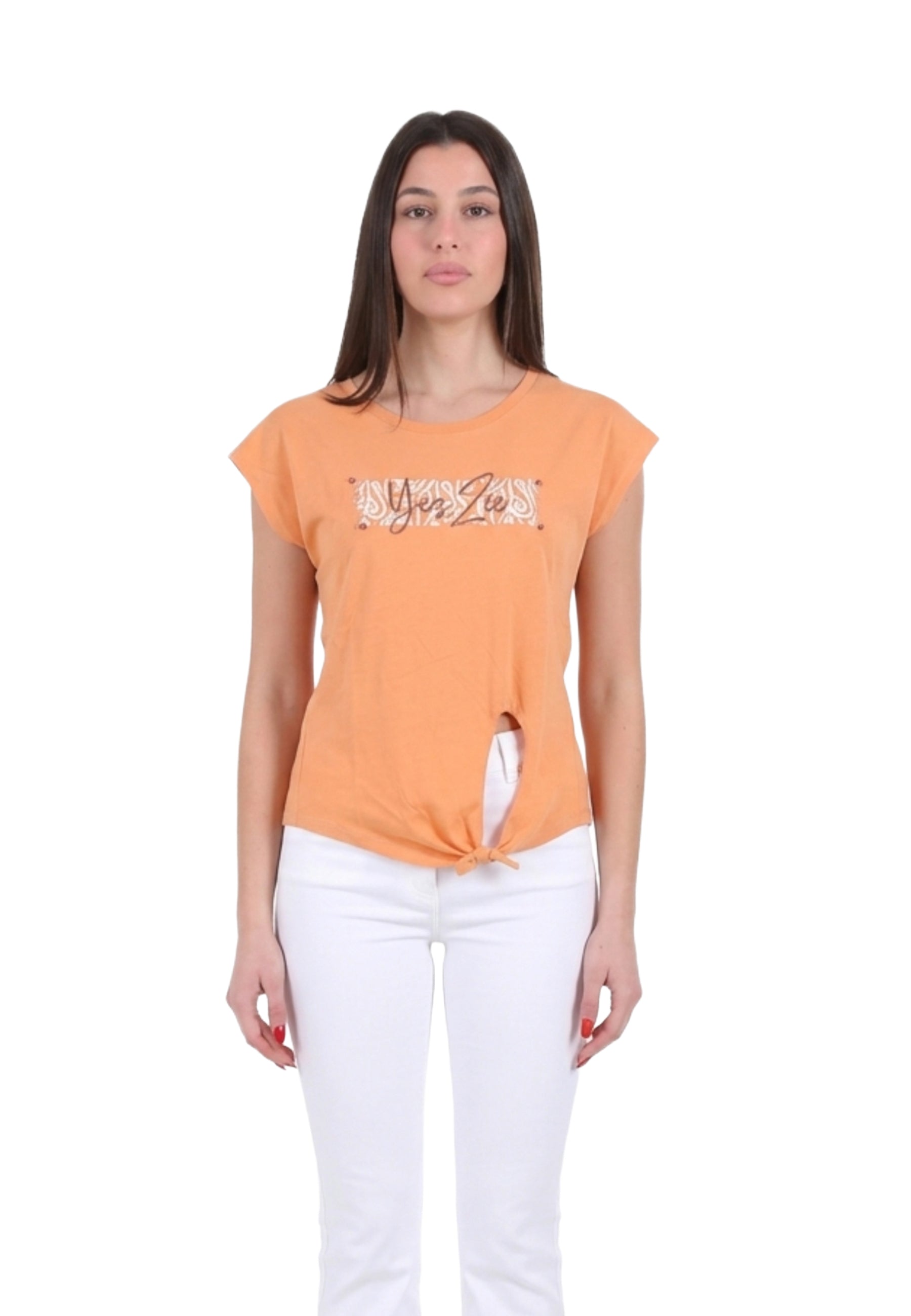 T-shirt Arancio Yes-zee