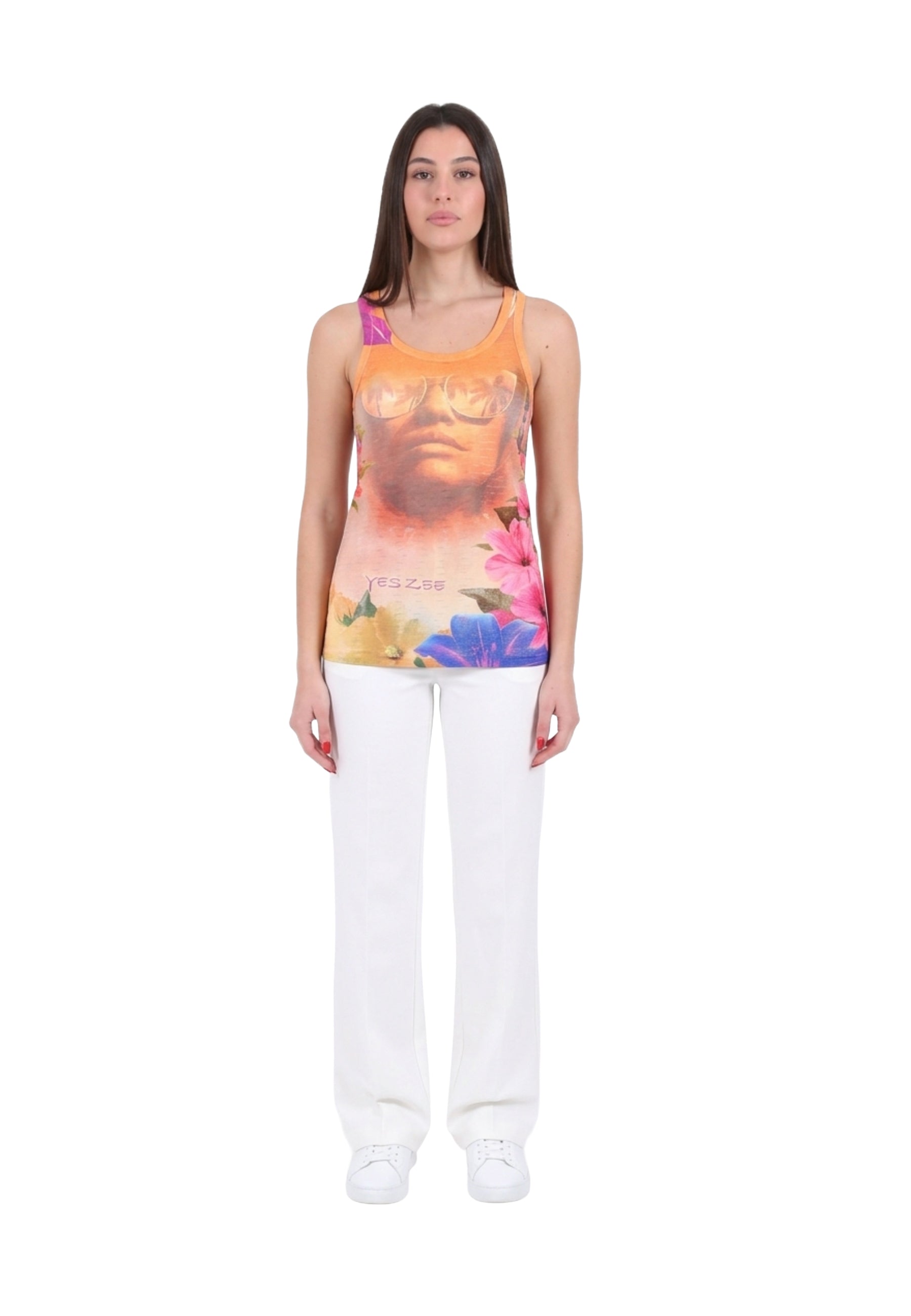 Top e canotte Arancio Yes-zee