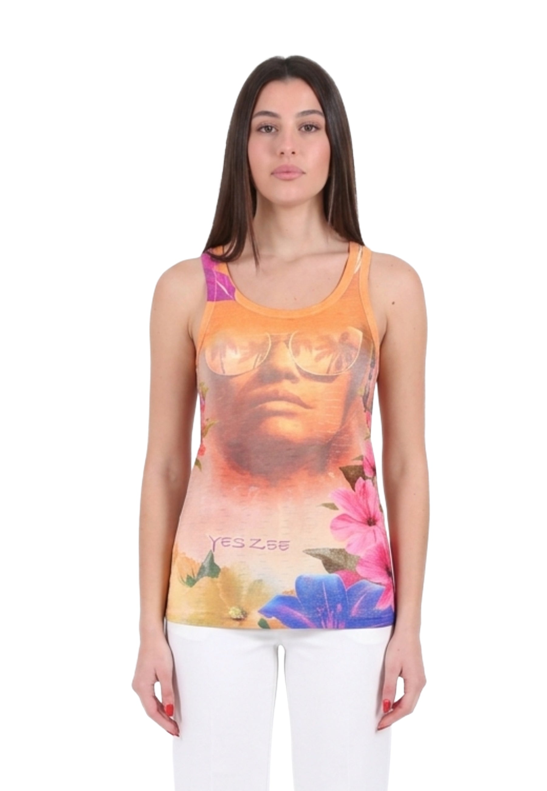 Top e canotte Arancio Yes-zee