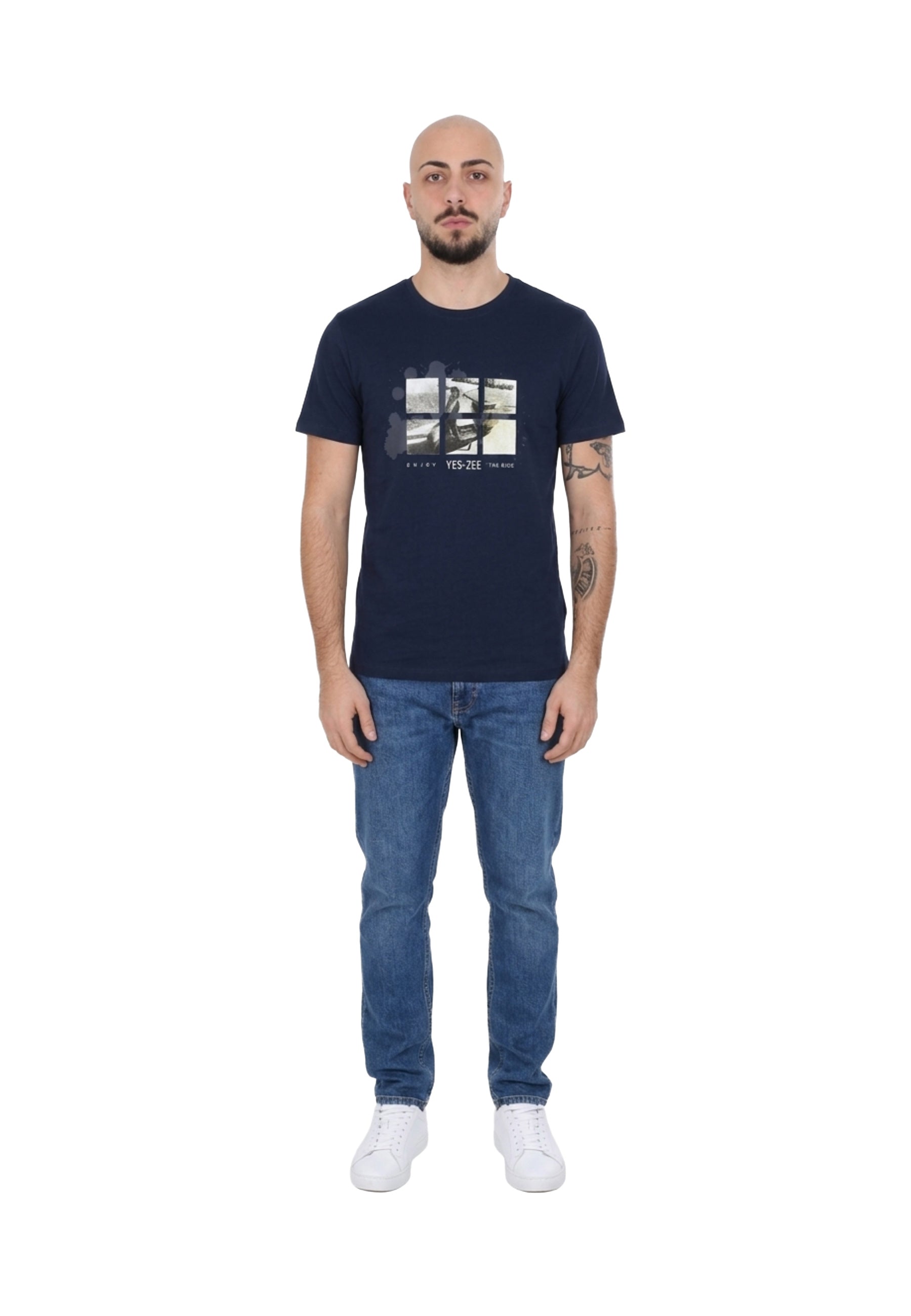 T-shirt Blu Yes-zee