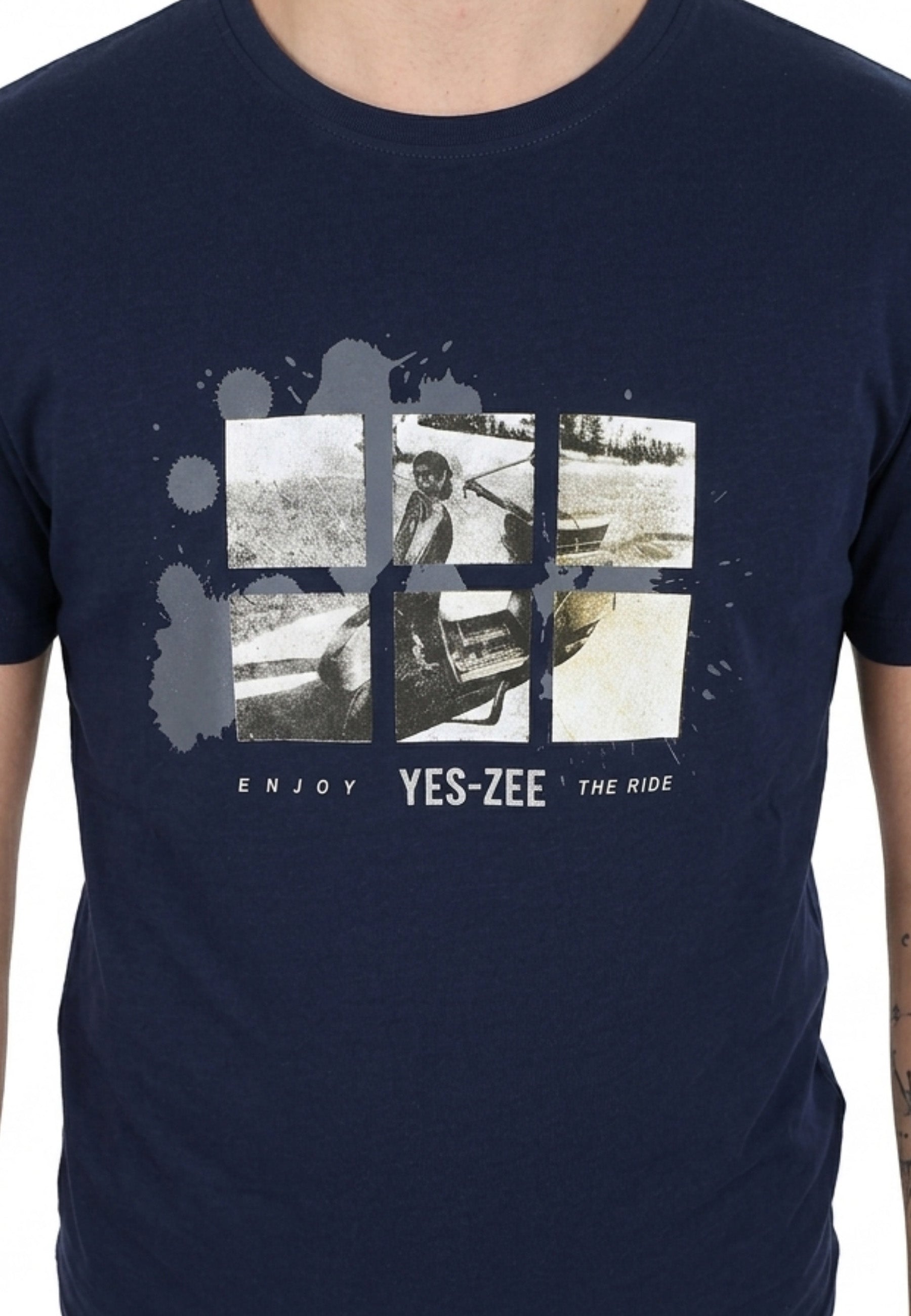 T-shirt Blu Yes-zee