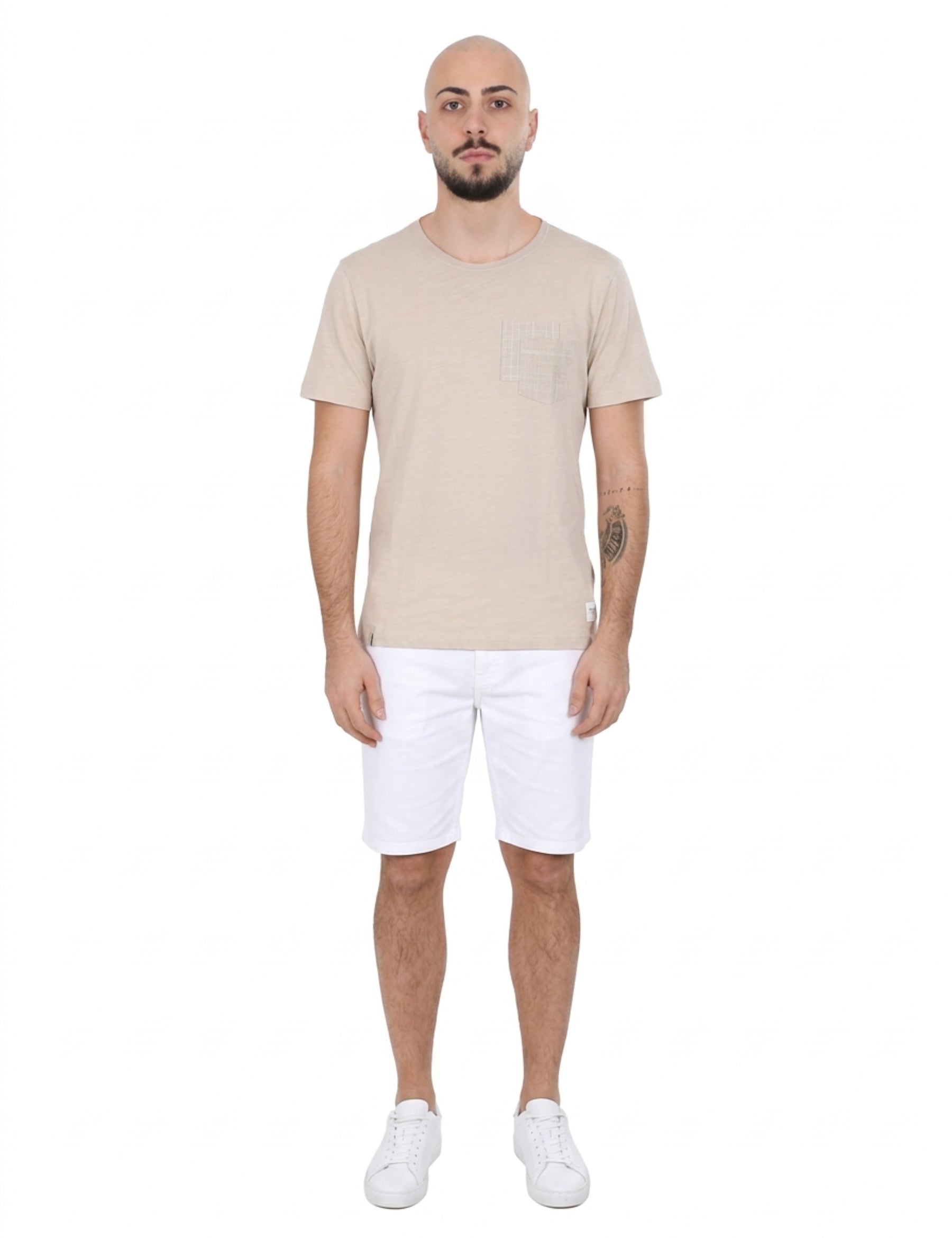 T-shirt Beige Chiaro Yes-zee