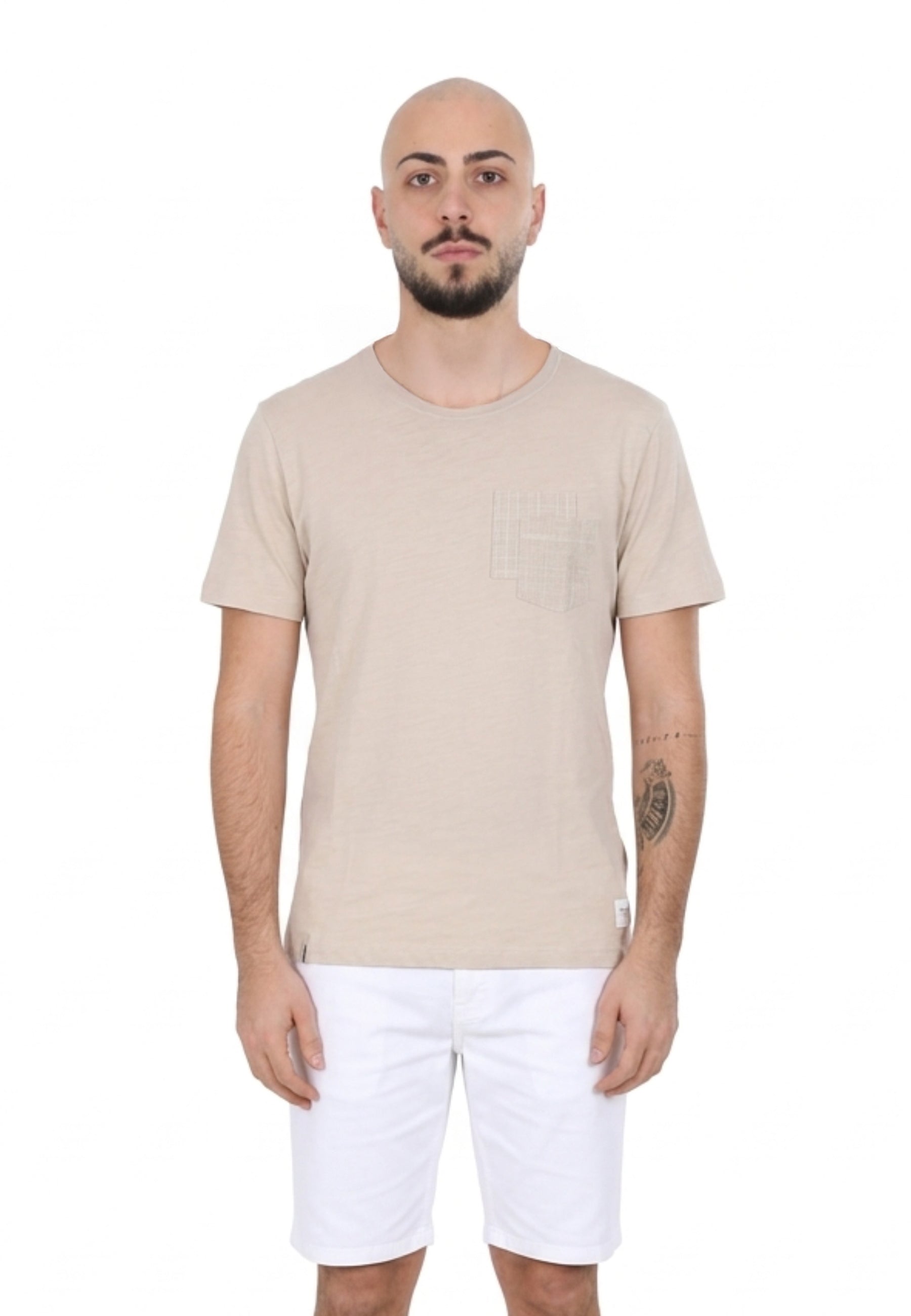 T-shirt Beige Chiaro Yes-zee