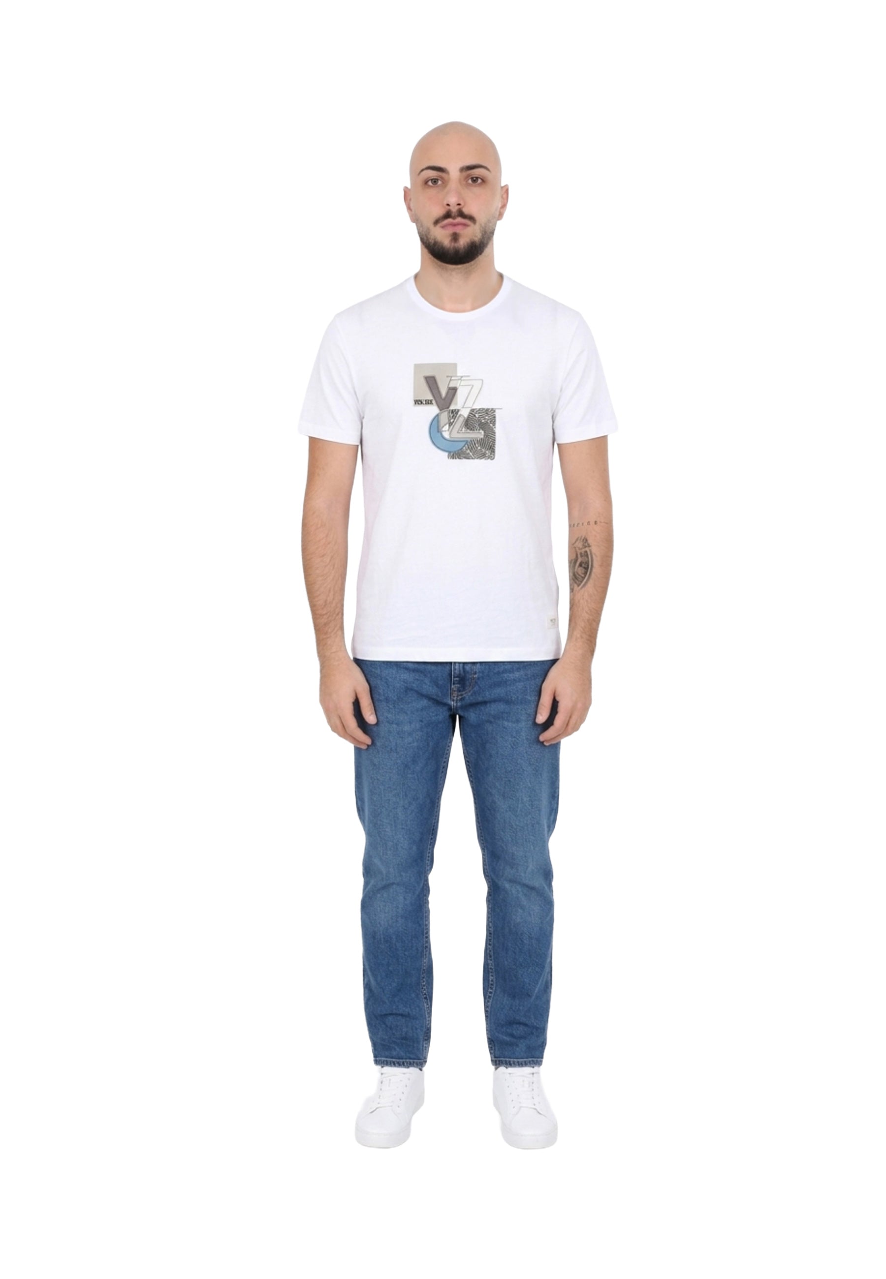 T-shirt Bianco Yes-zee