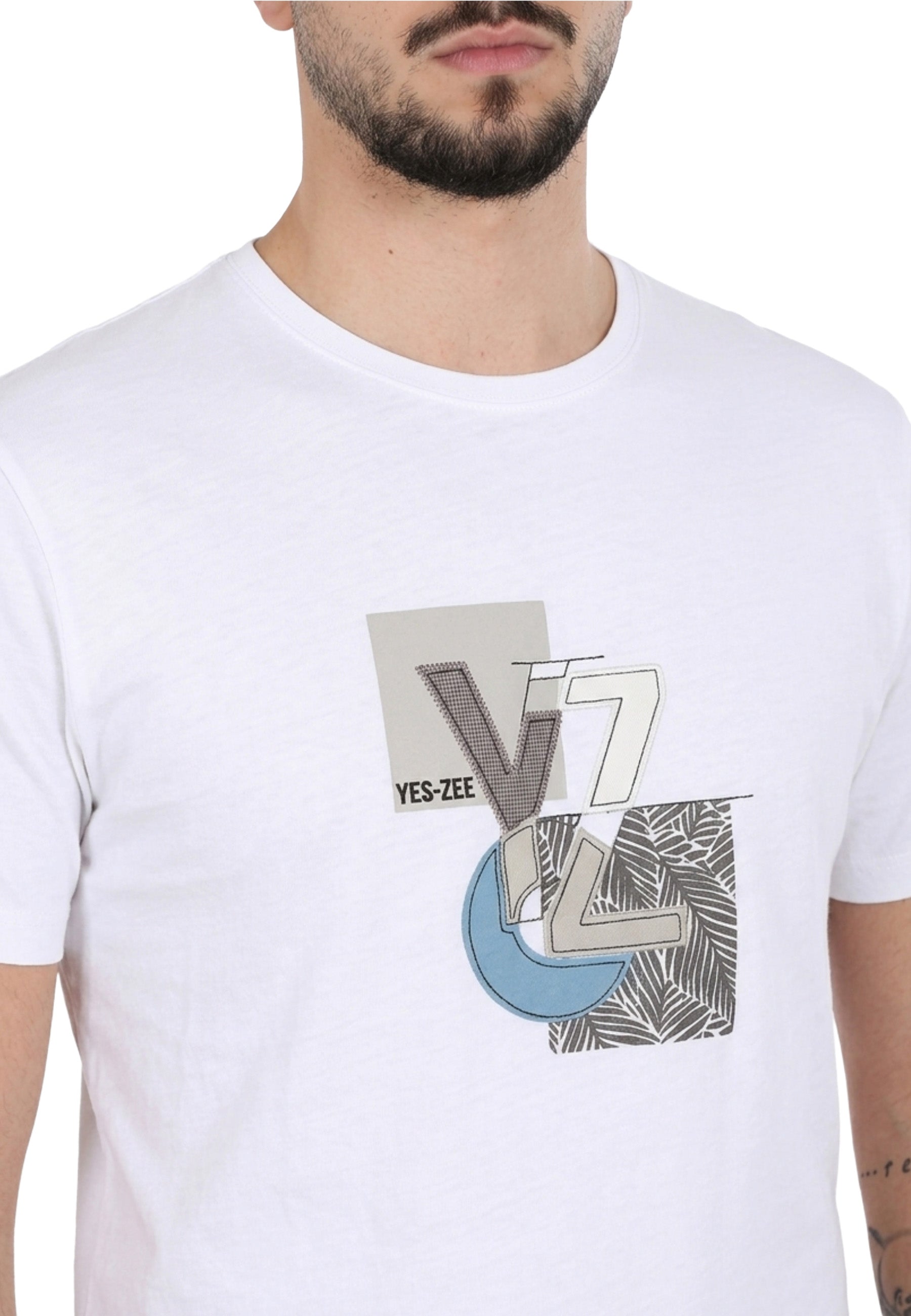 T-shirt Bianco Yes-zee