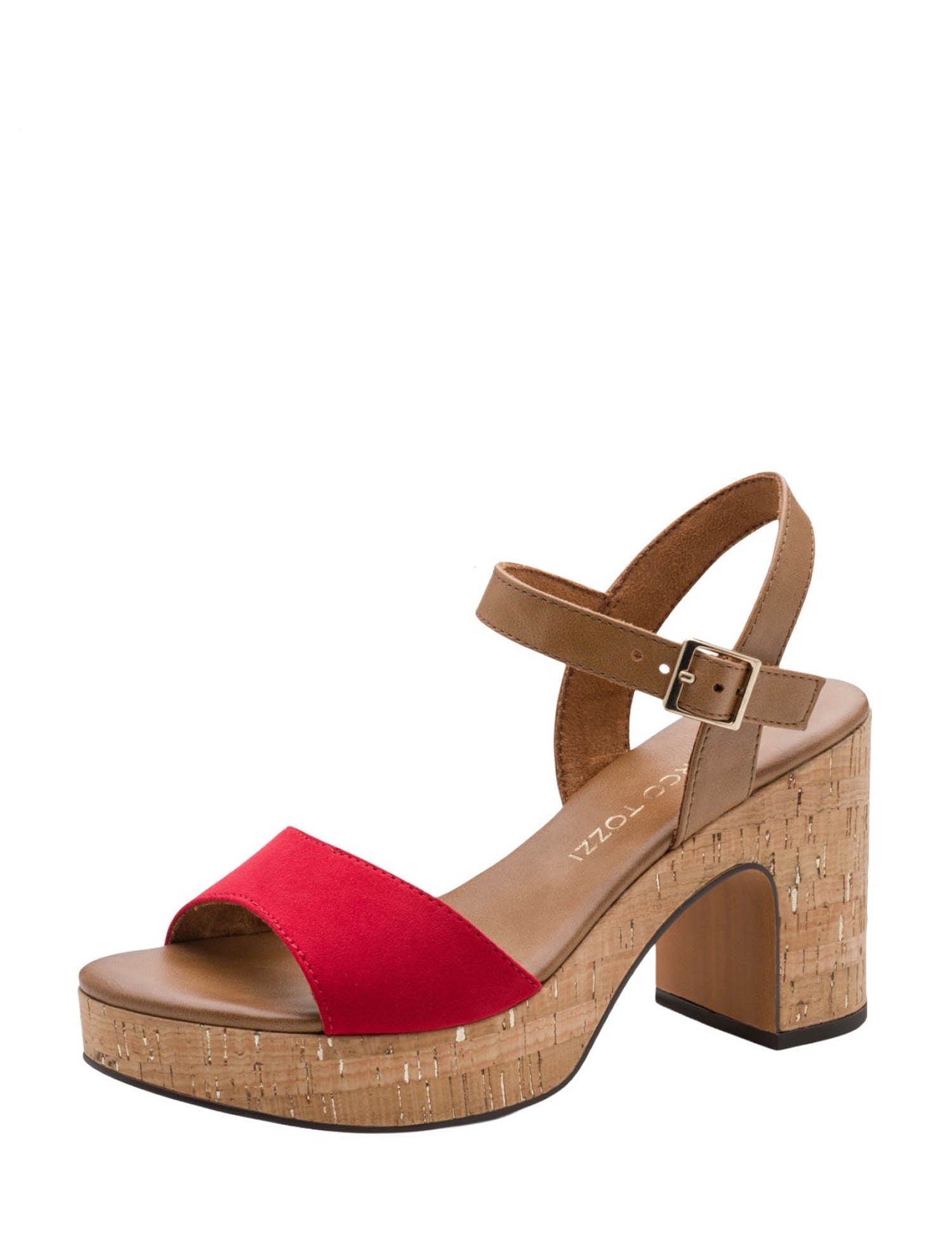 Sandali tacco Rosso Marco Tozzi