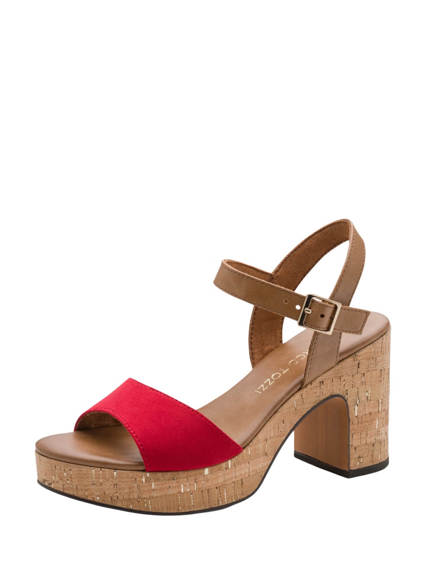 Sandali tacco Rosso Marco Tozzi