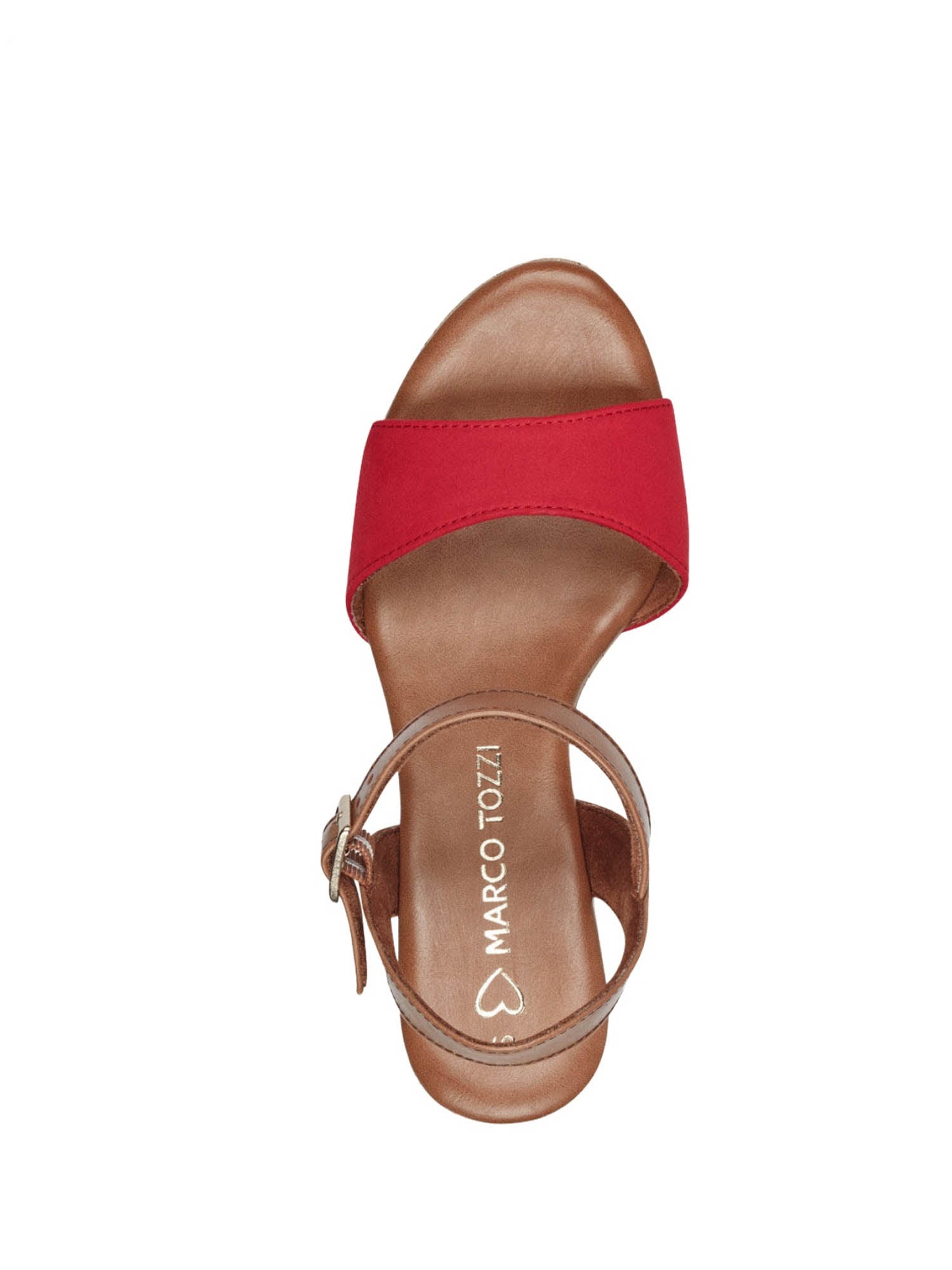 Sandali tacco Rosso Marco Tozzi