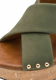 Sandali tacco Verde Marco Tozzi