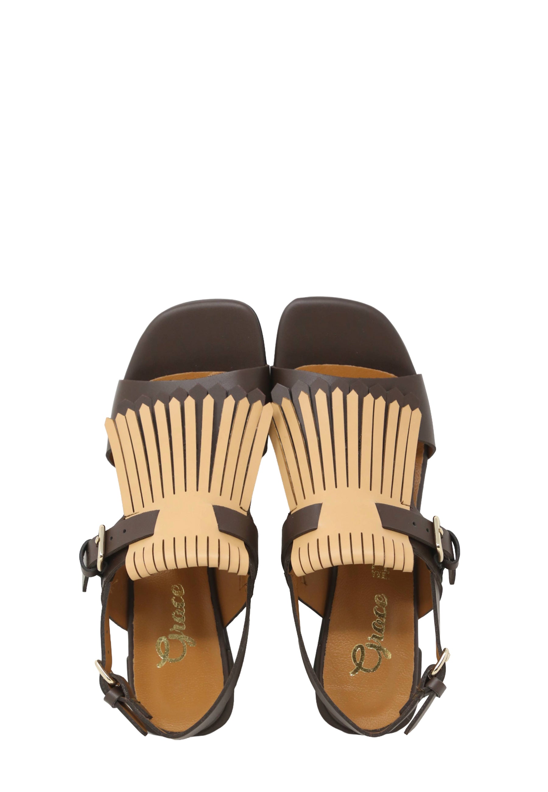 Sandali tacco Marrone Grace Shoes