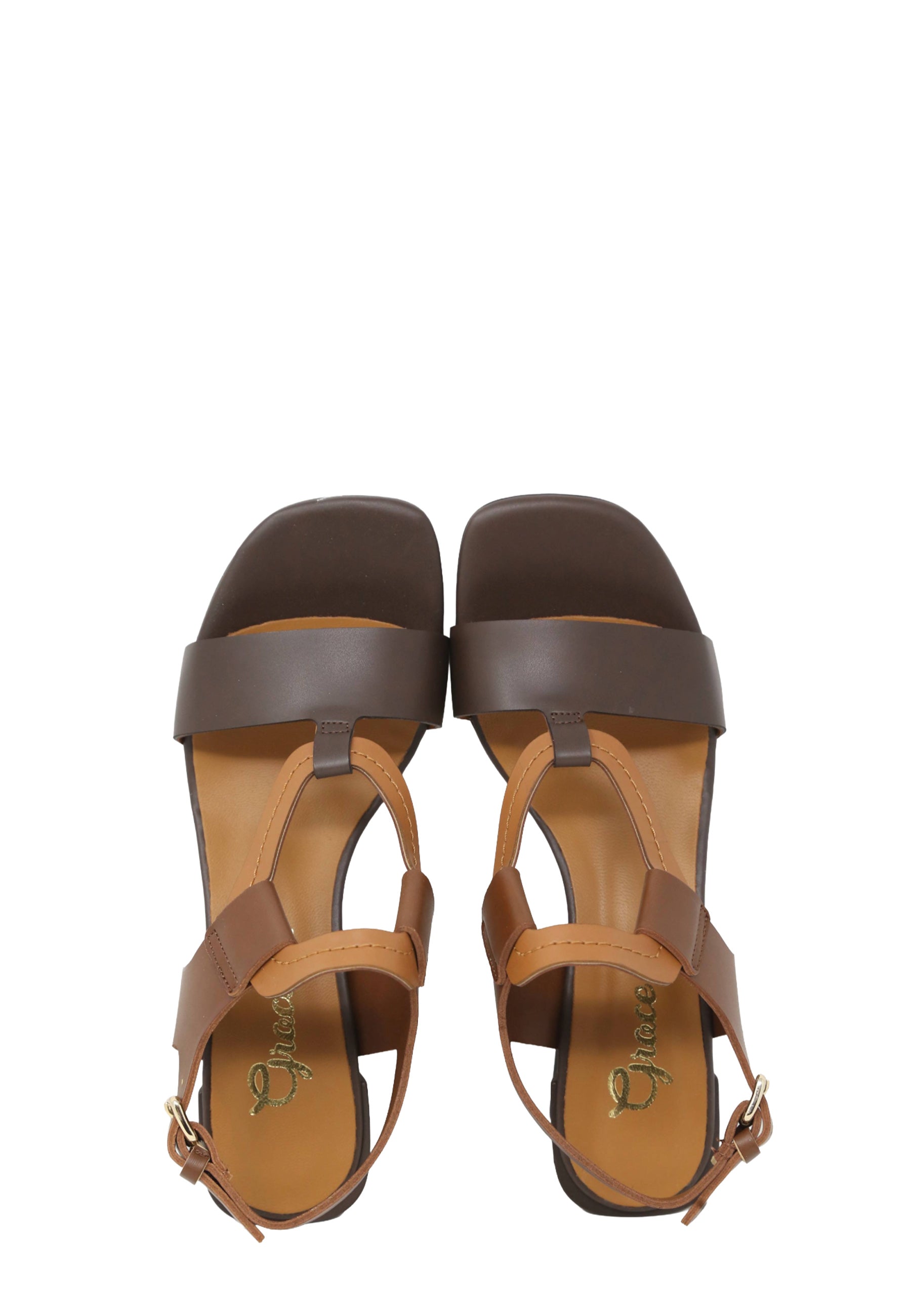 Sandali tacco Marrone Grace Shoes