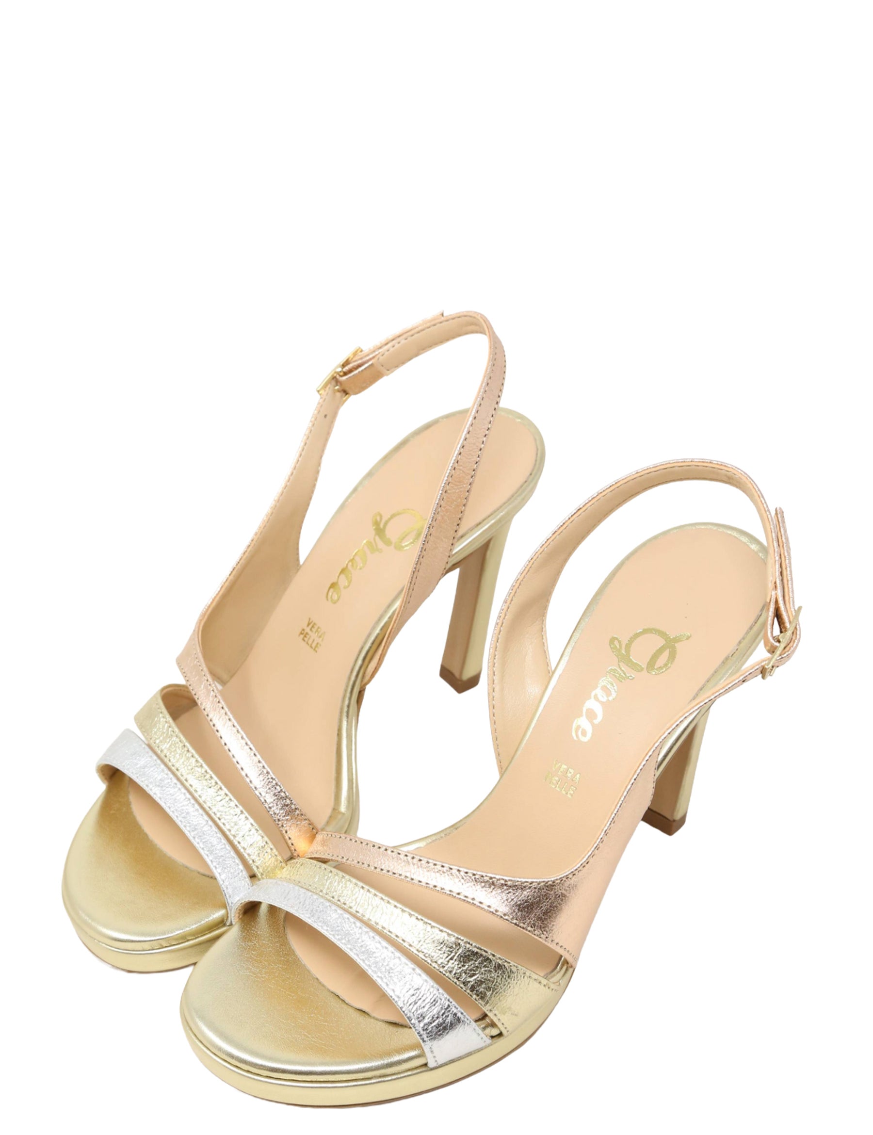 Sandali tacco Platino Grace Shoes