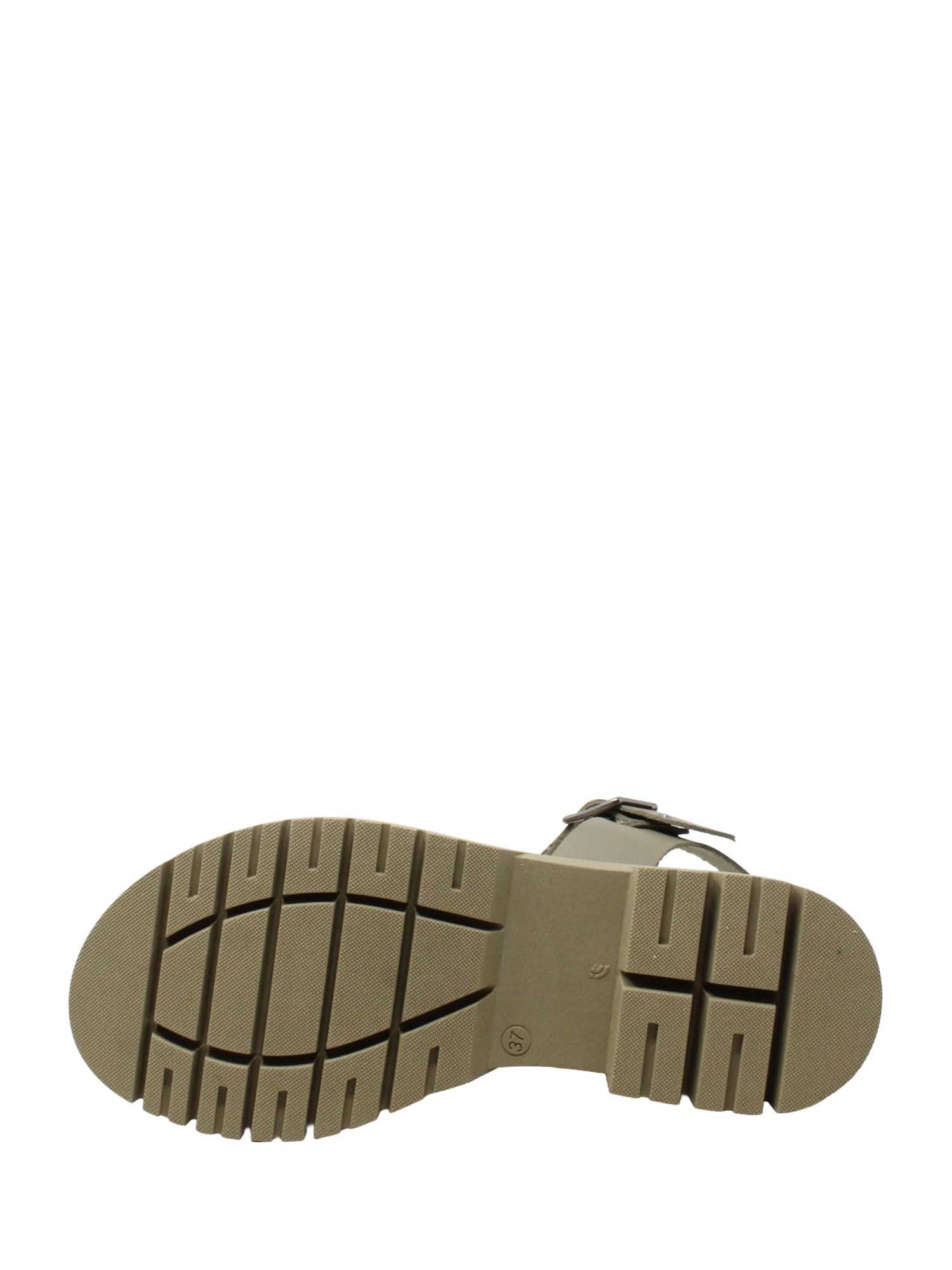 Sandali zeppa Verde Lumberjack
