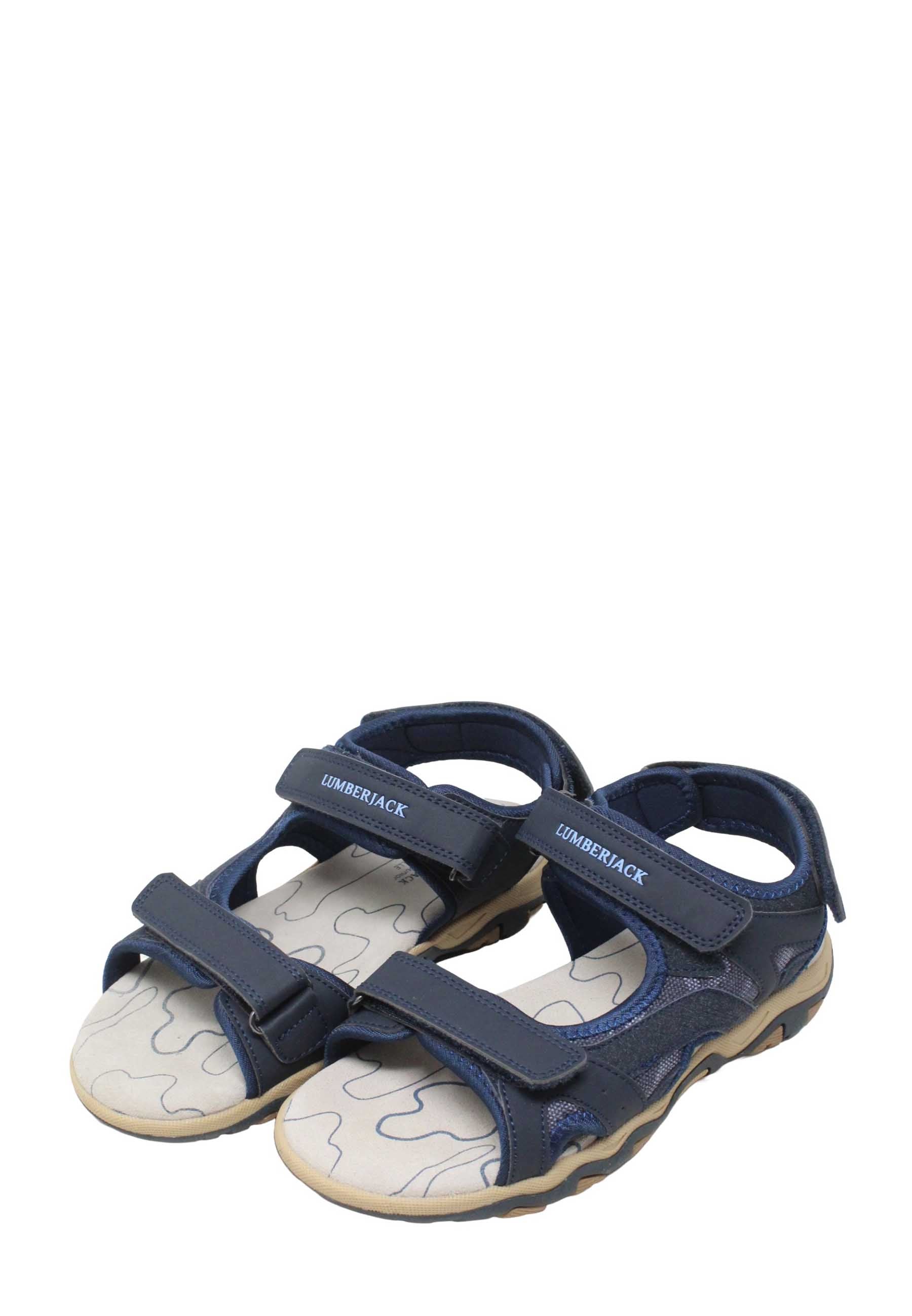 Sandali con strappi Blu Lumberjack