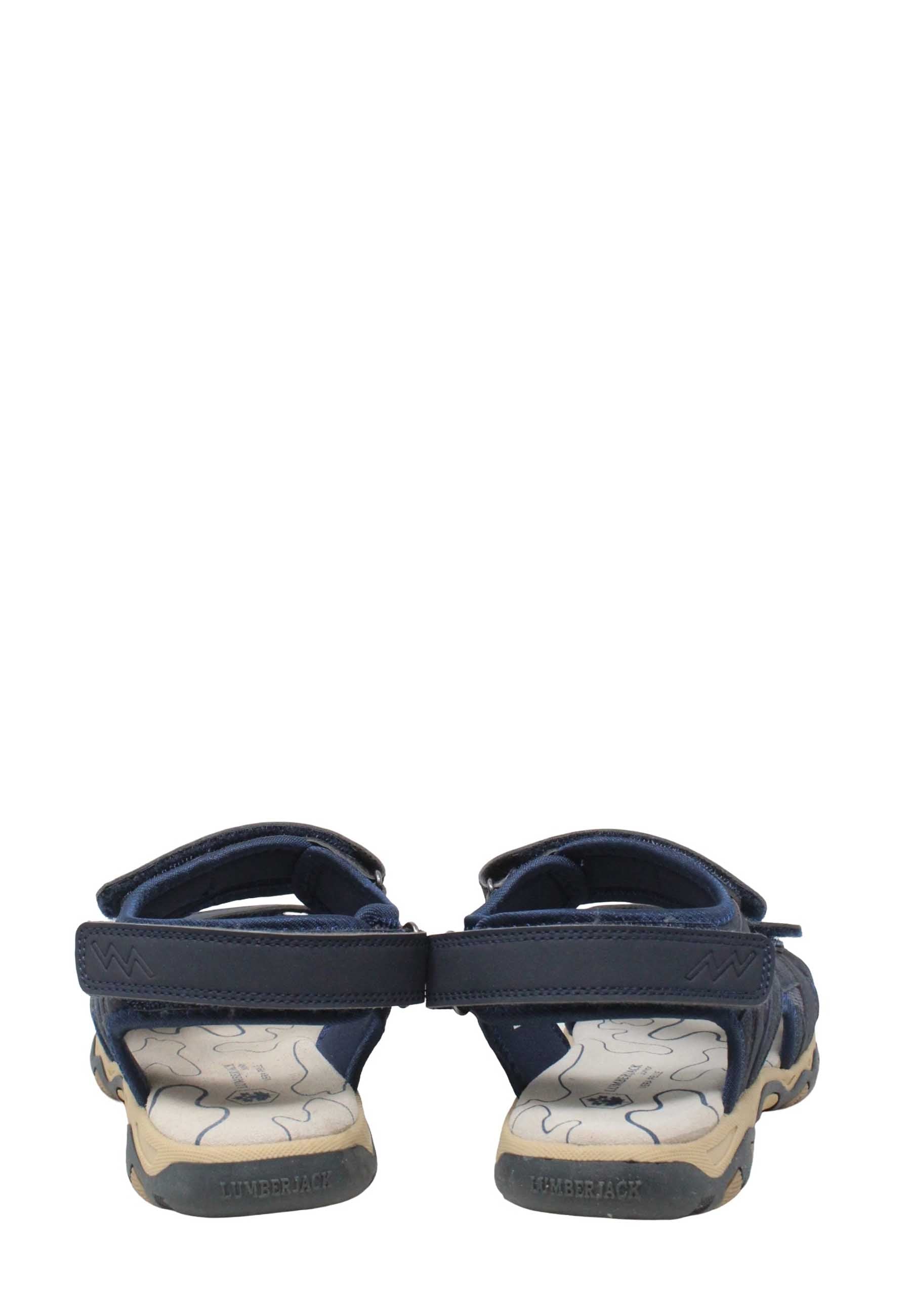 Sandali con strappi Blu Lumberjack