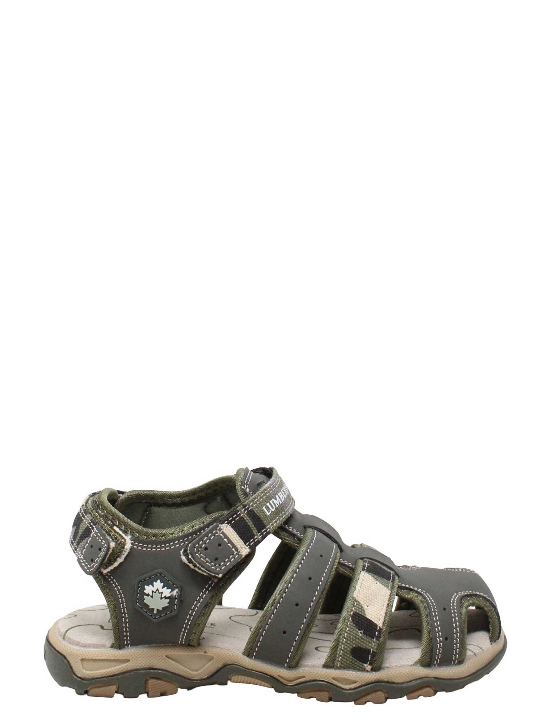 Sandali con strappi Verde Lumberjack