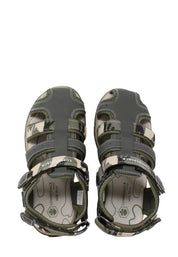 Sandali con strappi Verde Lumberjack