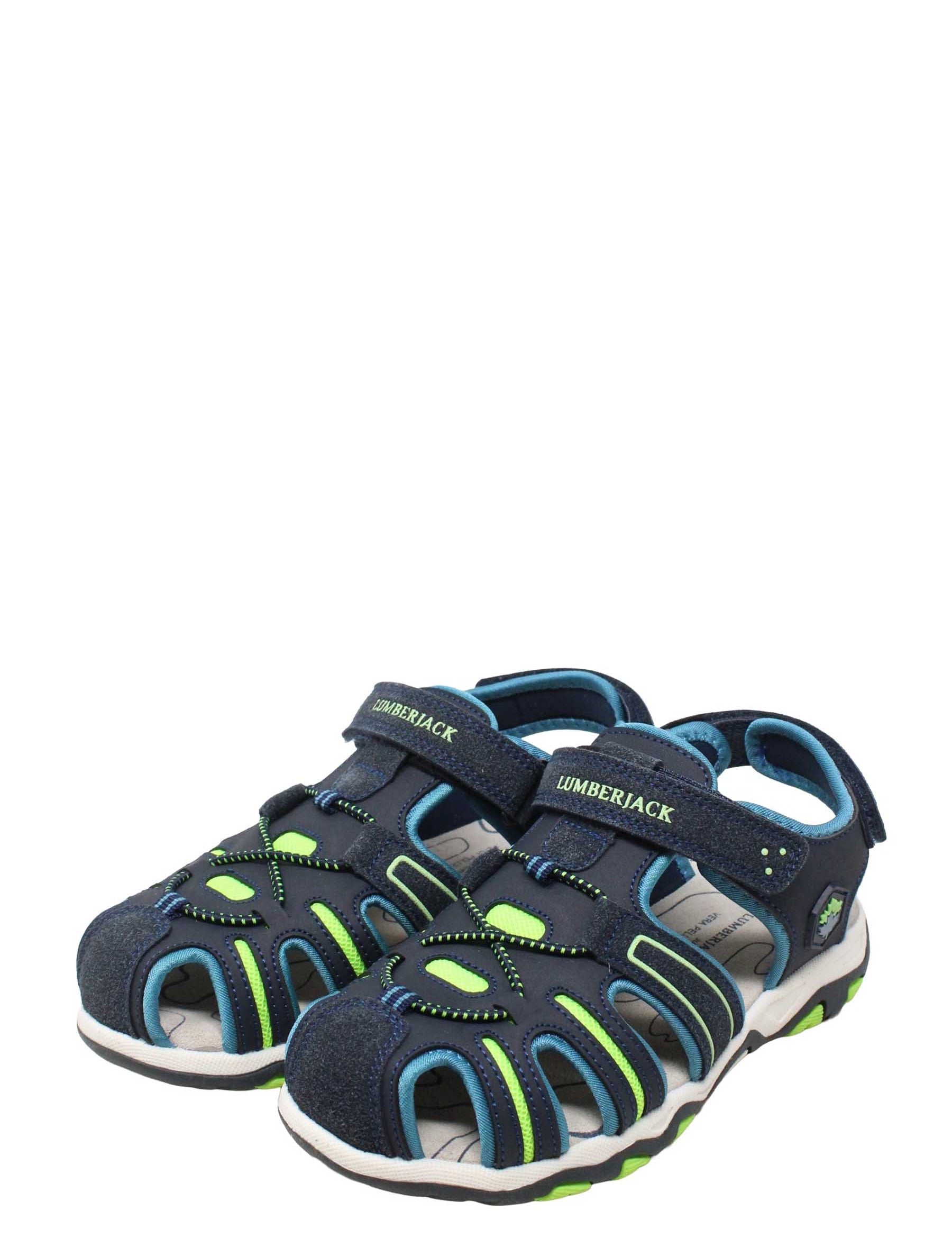 Sandali con strappi Blu Lumberjack