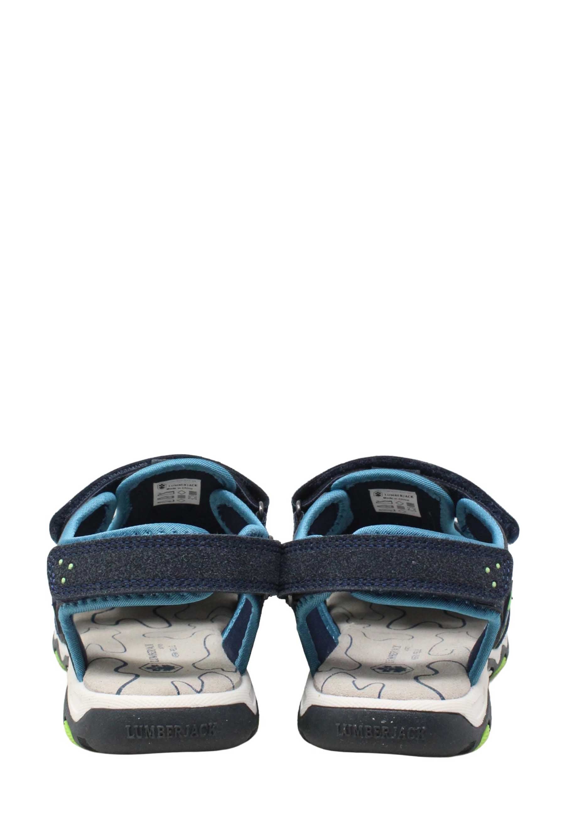 Sandali con strappi Blu Lumberjack